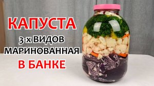 ХРУСТЯЩАЯ ЗАКУСКА З КАПУСТЫ - В 3-х литровой банке ❗ Самая вкусная капуста, пошаговый рецепт!