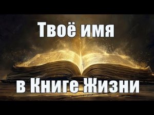 Что такое Книга Жизни и чьи имена туда записаны?
