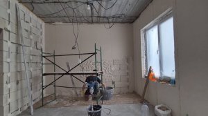 Штукатурка стен, таймлапс