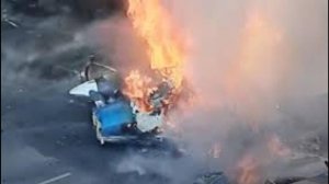 Самолет упал на автобус с людьми в Бразилии