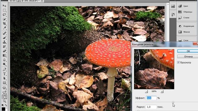 Увеличение резкости фото в Фотошоп. Уроки Фотошоп.