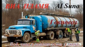 Говновоз - Всё, что в жизни есть у меня ВИА Пламя, AI Suno.