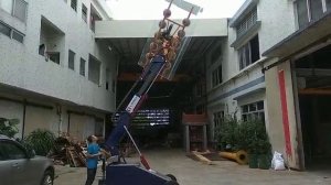 Вакуумный захват с подъёмной стрелой на шасси для стекла и камня GL300