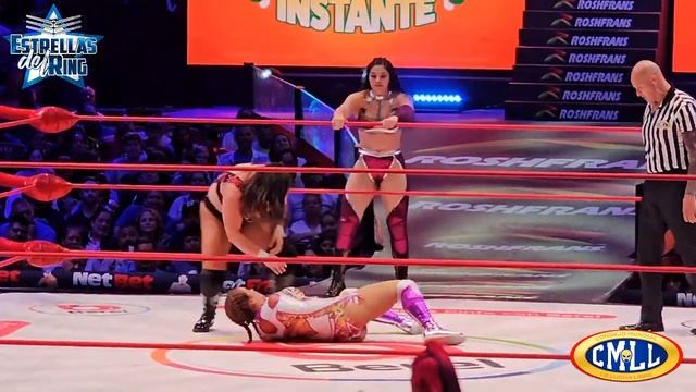 CMLL Princesa Sugehit y La Catalina vs Zeuxis y Persephone ARENA MEXICO смотреть онлайн