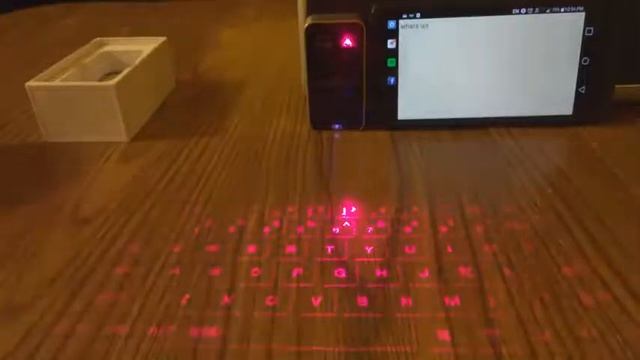Wireless Laser Smart Surface Holographic Keyboard - Review of Futuristic Keyboard смотреть онлайн