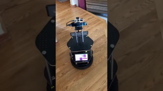 Robot following person using Nuitrack and Intel Realsense D-435 in ROS смотреть онлайн