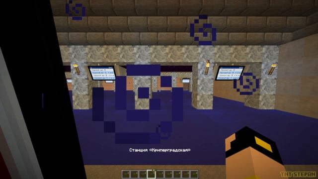 КАТАЮСЬ НА МОЁМ МЕТРО НА 20 ЛИНИИ В МАЙНКРАФТ смотреть онлайн