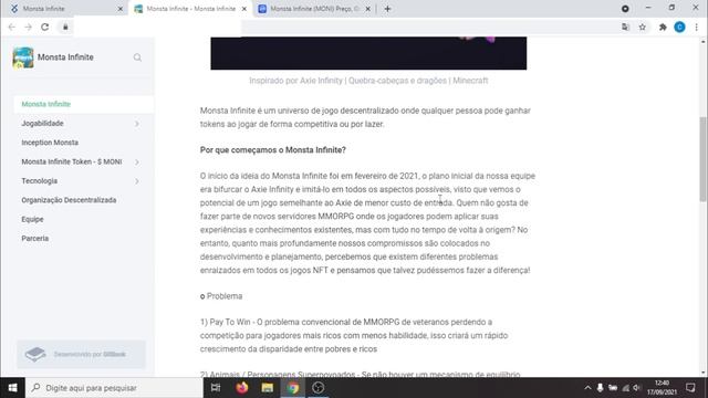 Monsta Infinite Lista o Token $MONI (Clone do Axie Infinity) смотреть онлайн