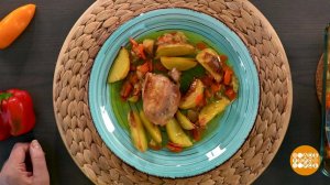 Курица с яблоками от Марии Суровой. Доброе утро. Фрагмент выпуска от 07.02.2025