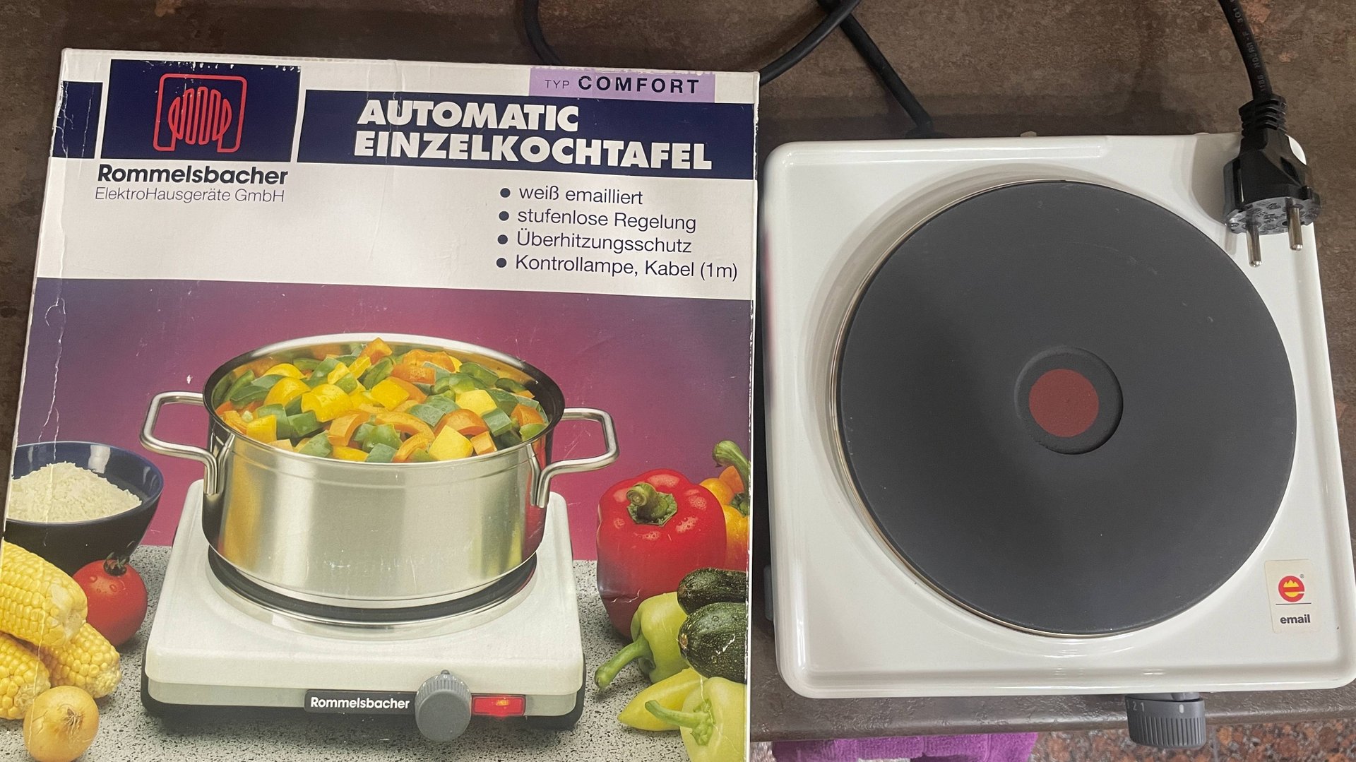 Новый казан производства СССР и новая настольная электроплитка производства Германия Rommelsbacher . смотреть онлайн