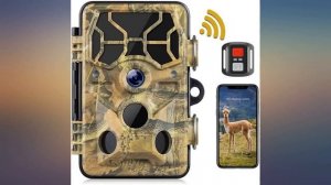 Trail Camera WiFi 20MP 1296P with Remote Control Game Camera IP66 Waterproof, 3 review