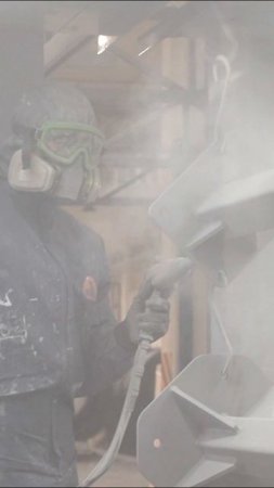 Видео из цеха покраски