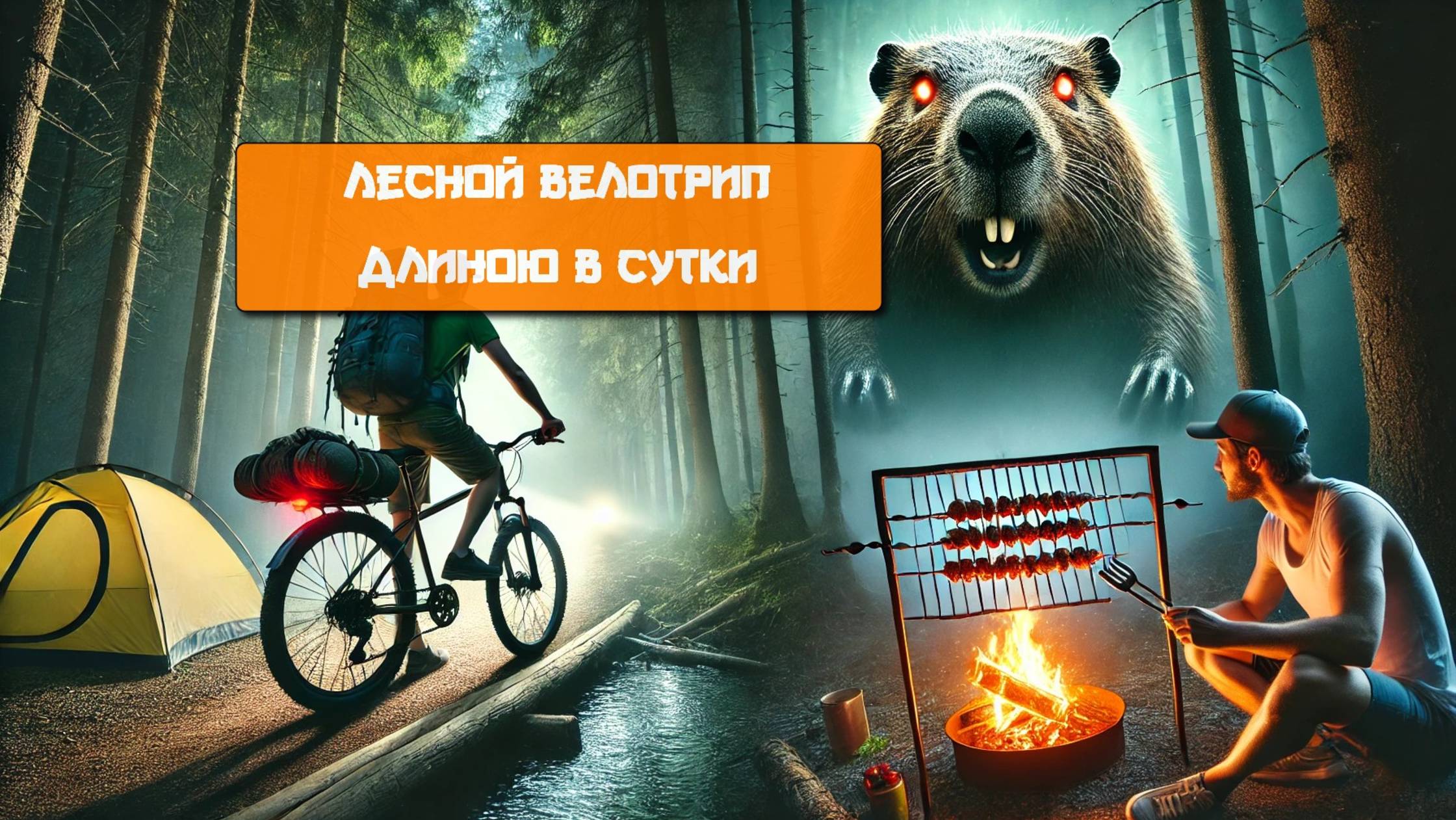 Таинственная лесная тропа через глушь в еще большую глушь. Велопоход с ночевкой. смотреть онлайн