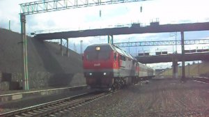 Тепловоз ТЭП70БС-217 с поездом "Восток".