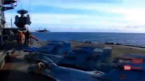 Awesome! Su-33 cobra landing action on Largest Aircraft Carrier