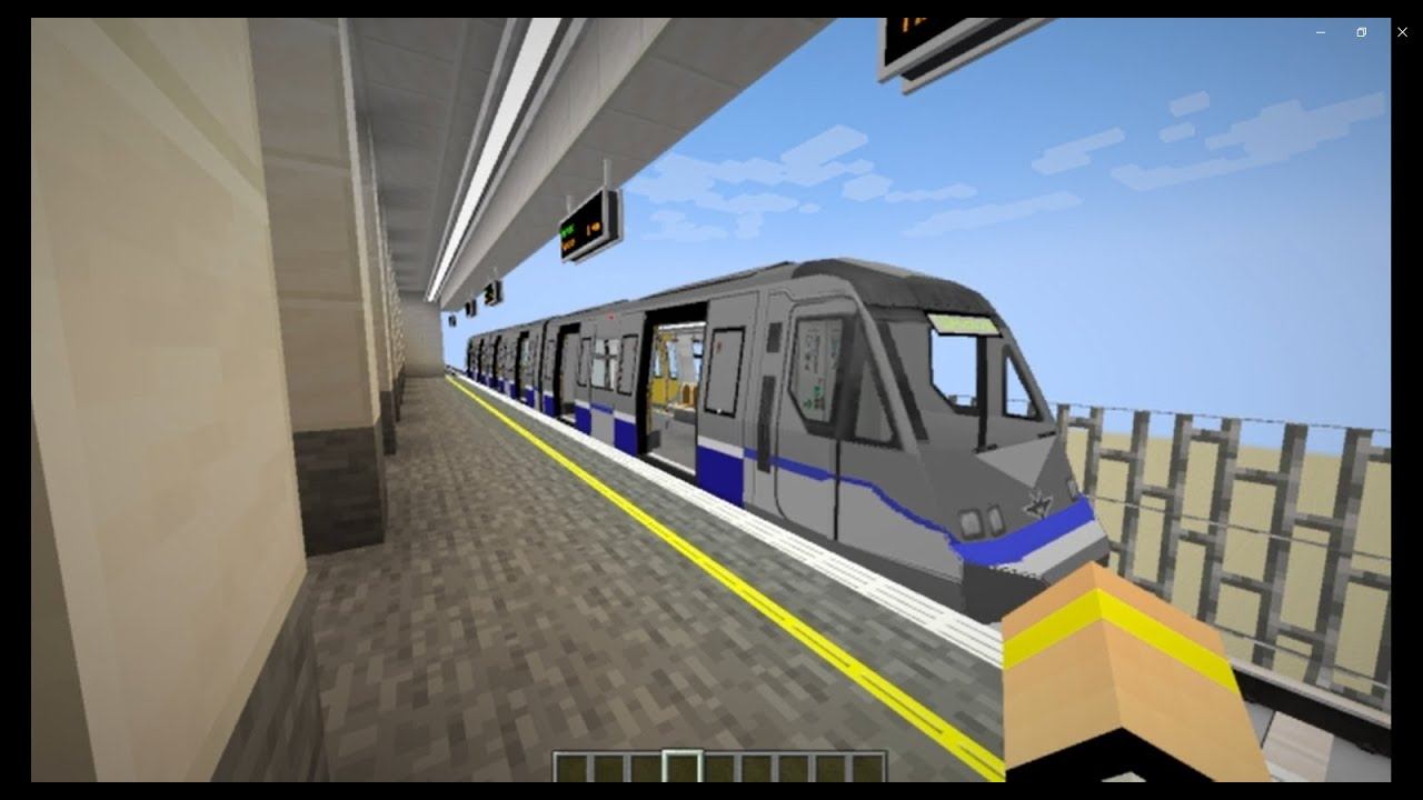 КАТАЮСЬ НА МОЁМ ЛЁГКОМ МЕТРО НА 13 ЛИНИИ В МАЙНКРАФТ смотреть онлайн