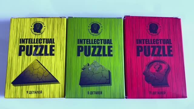 Intellectual puzzle Собрать Пирамиду из 9 деталей Дом из 5 деталей Игры разума из 11 деталей Ответ смотреть онлайн