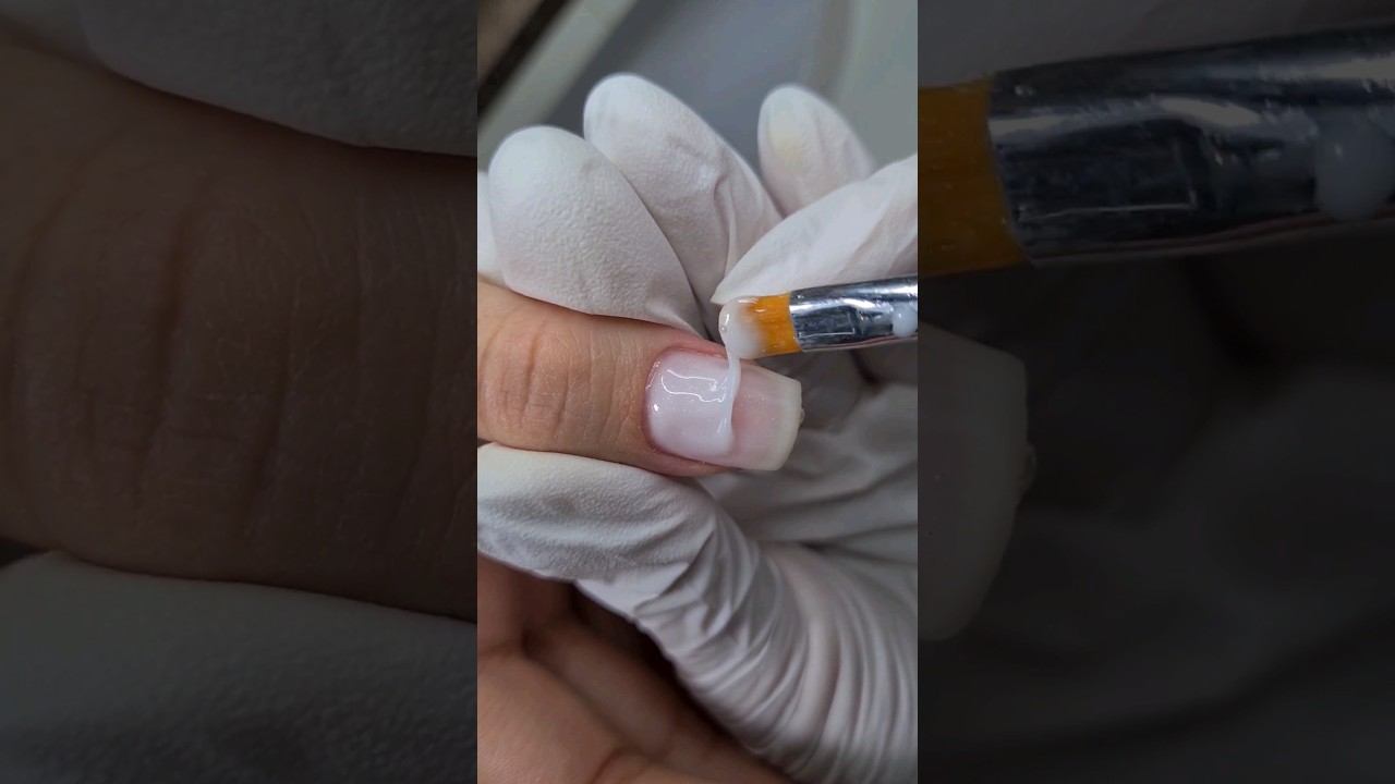 Ногти не сломаются! Укрепление ногтей гелем и френч #nails #ногти #маникюр #naildesign #френч смотреть онлайн