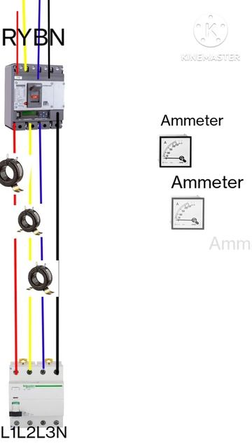 How to Connect a Ammeter with Single Phase and three Phase power supply.