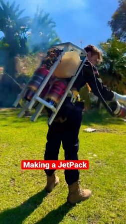 I probably shouldn’t be standing this close🤔🔥making a Jetpack how to build a jet pack #shorts