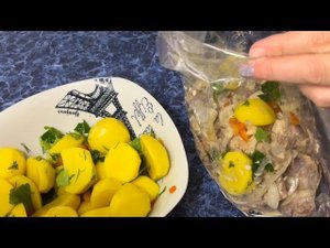 Домашняя утка в рукаве с овощами