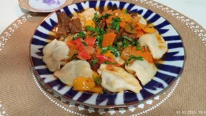 Уйгурское блюдо Жувава. Очень необычно и вкусно!