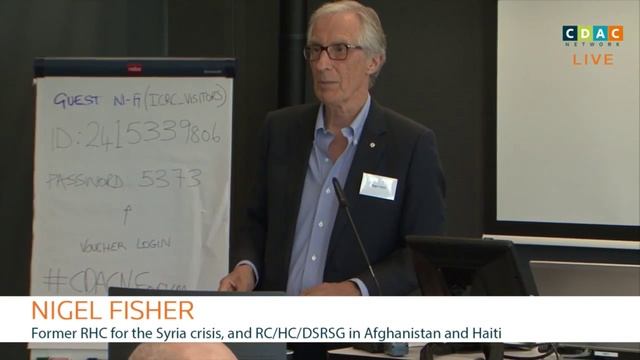 CDAC Network Members' Forum - Opening and Keynote from Nigel Fisher and Yves Daccord