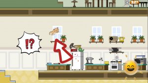 малыш комментирует игру, маленький котик в доме😉 #игры #маленькиеигры #котэ #котики