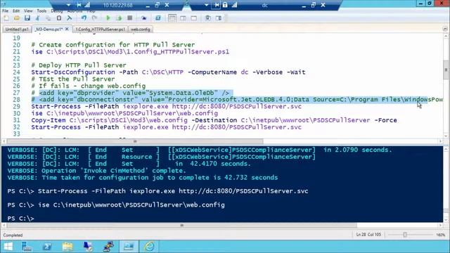 Powershell DSC Chapter 3 (Configuring Pull Servers for Deployment)