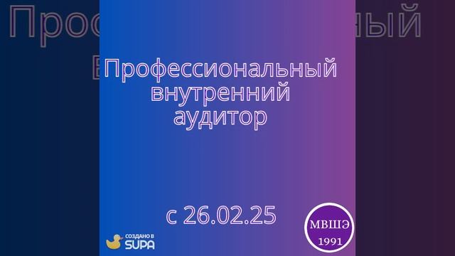 Профессиональный внутренний аудитор