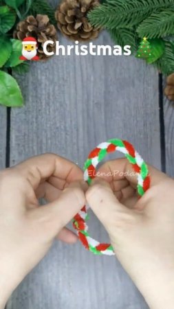 Christmas decor Art  Ornaments Craft ❤️  Рождественский венок