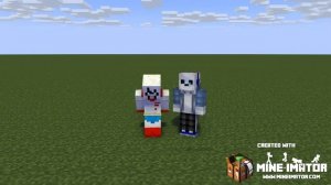 Papyrus and sans animation Minecraft Funny