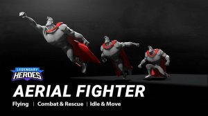 Aerial Fighter – Кинематографический Пакет Анимации Героя, 3D Движения для iClone и ActorCore