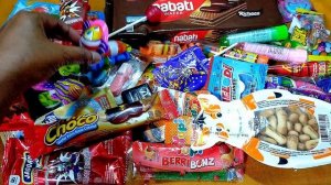 How to Open Some Lots of Candies, Jagoan Neon, Biscuits Stik and Ceese Dip - Elta ASMR #170