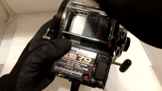 Vintage Daiwa 70 Dendou DX Electric Reel +Used PE line good condition!! смотреть онлайн