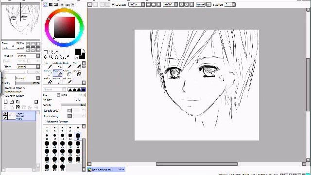 Drawing/Coloring Male Manga Character on SAI смотреть онлайн