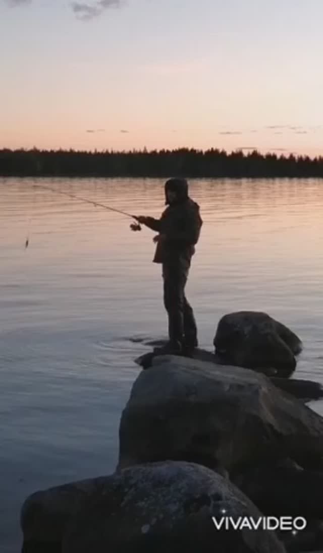 На закате с сыном👍