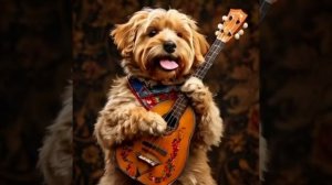 Пёс играет на гитаре