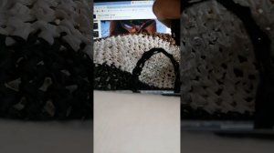 Ручка на сумку из рафии слитная
