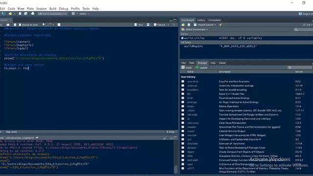 Introducción al análisis SIG con R y R Studio - Lección 1 Cargar archivos en formato vector y ráste смотреть онлайн