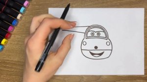 Як намалювати Джетта легко з мультика Супер крила / How to draw Jett from Super Wings easy