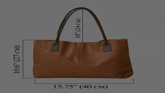 Handmade durable Italian leather handbag shoulder bag casual everyday tote bag for women смотреть онлайн