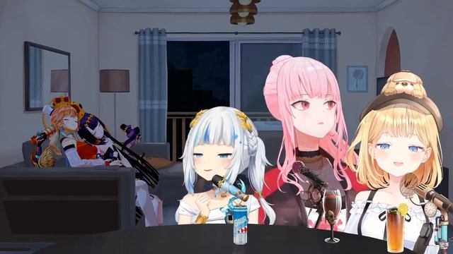 【Hololive EN / Gawr Gura / Amelia Watson / Mori Calliope】Rick Astley - Never Gonna Give You Up смотреть онлайн