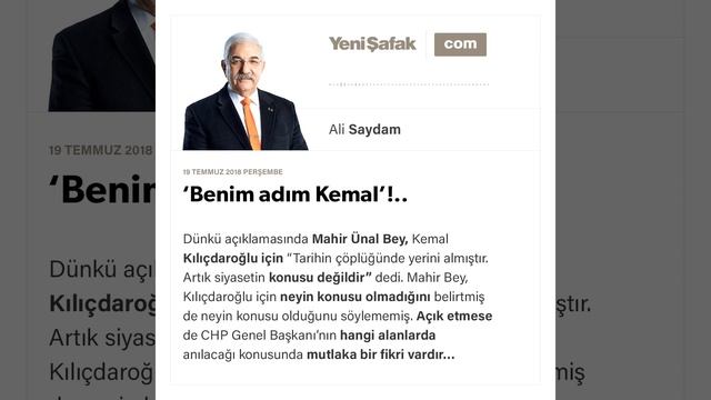 Ali Saydam-‘Benim adım Kemal’!..-19.07.2018 смотреть онлайн