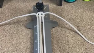 Set up for a 4 strand core Paracord Bracelet_270p_360p