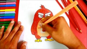 Как нарисовать Ред (Angry Birds в кино) - RED (Angry Birds Movie)