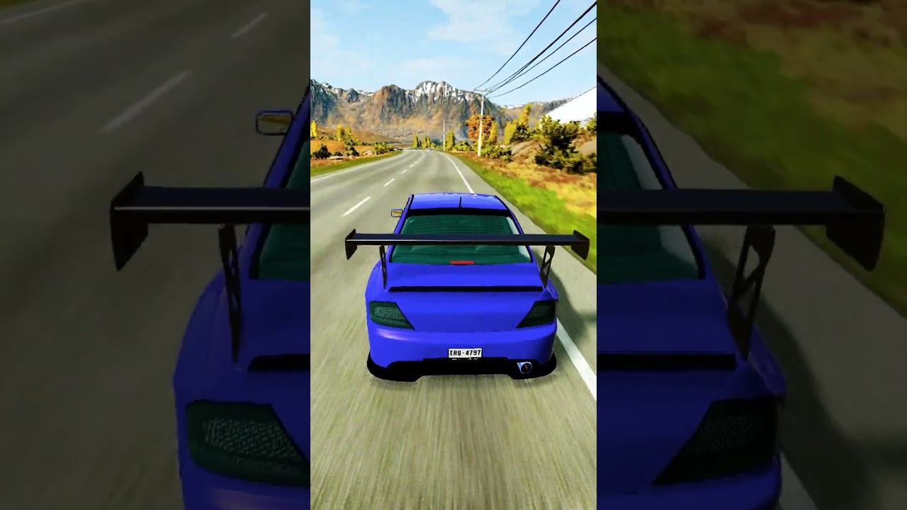 Какой автомобиль сможет проскочить в BeamNG Поддержи : #shots #short #youtube #лента #хочуврек #врек