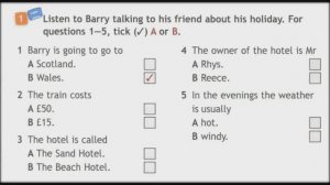 Spotlight 4 WorkBook p.66 ex.1 Barry's story