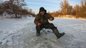 Рыбалка в феврале  на речке. Очередная рыбалка!