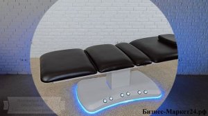 Массажный стол Oliver Black, 3 мотора, с подогревом, ножной пульт